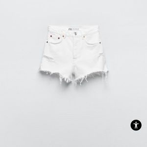 Zara white shorts